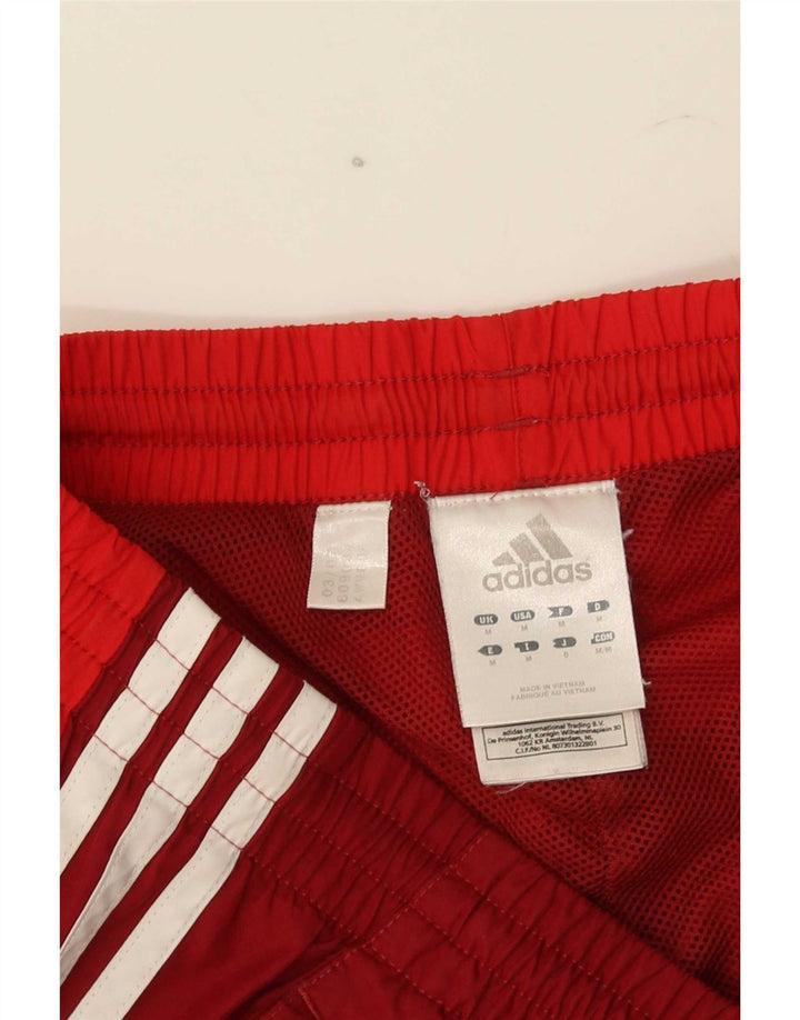 Мужские спортивные брюки Adidas Joggers среднего красного цвета из полиэстера