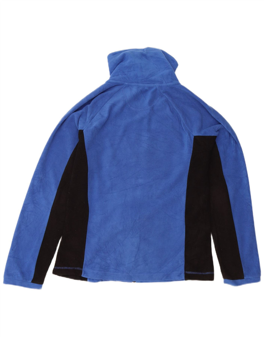 Женская флисовая куртка с графическим рисунком Calvin Klein UK 14, средний синий цвет с цветными блоками