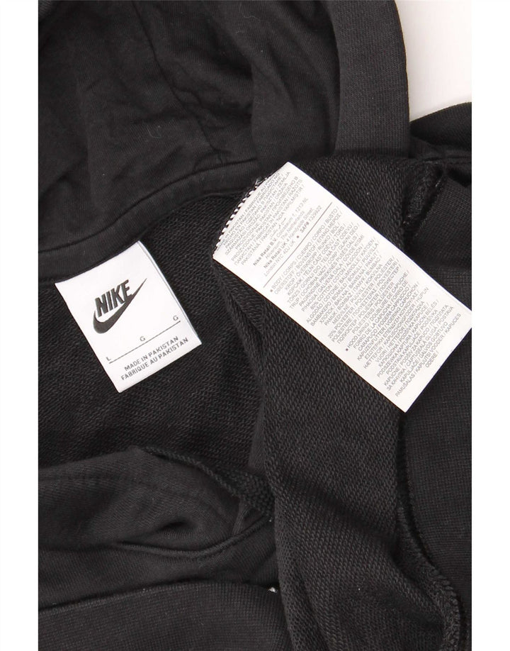 Мужской джемпер с капюшоном Nike, большой черный, хлопок