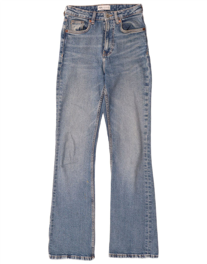ZARA Womens Bootcut Jeans EU 32 2XS W22 L31 Blue Cotton