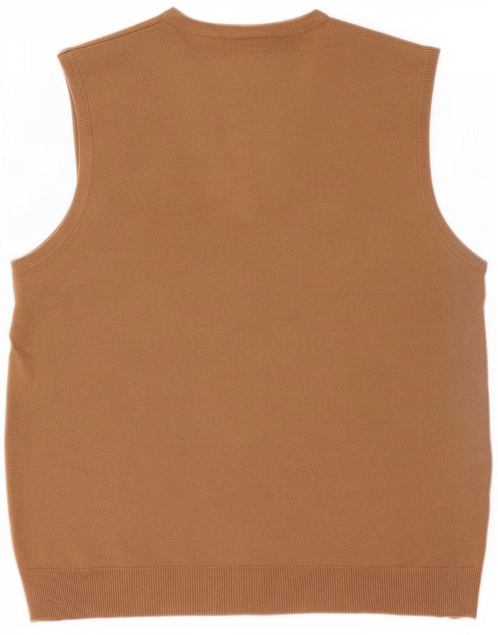 Мужская майка Mark & Spencer Blue Harbour Vest, большая, бежевая, акрил