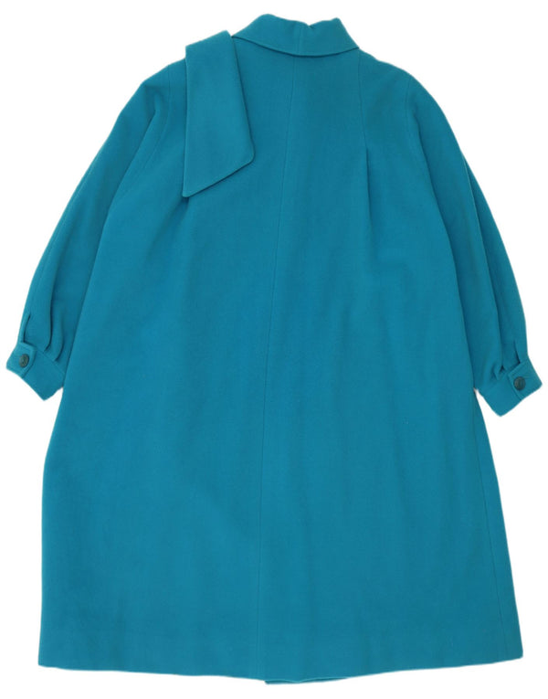 Винтажное женское пальто UK 22 3XL синее
