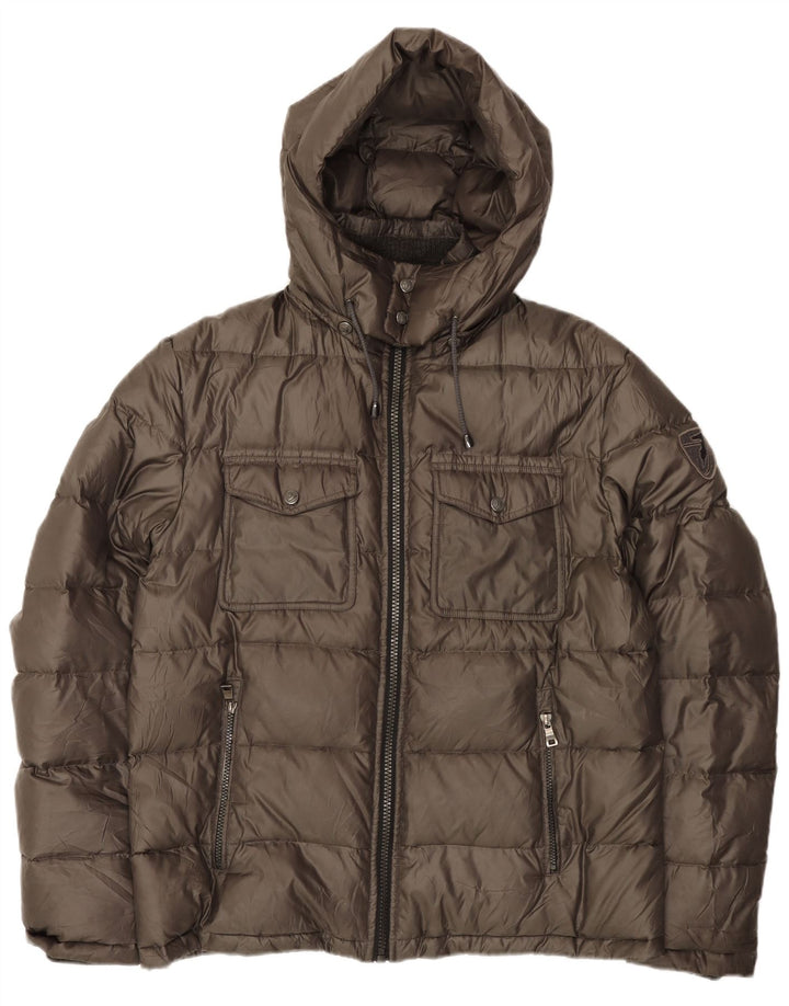 Мужская утепленная куртка Trussardi Jeans IT 54 2XL Хаки Полиэстер