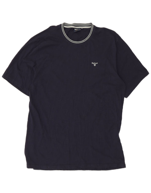 Мужская футболка Barbour Top 2XL Темно-синяя, хлопок
