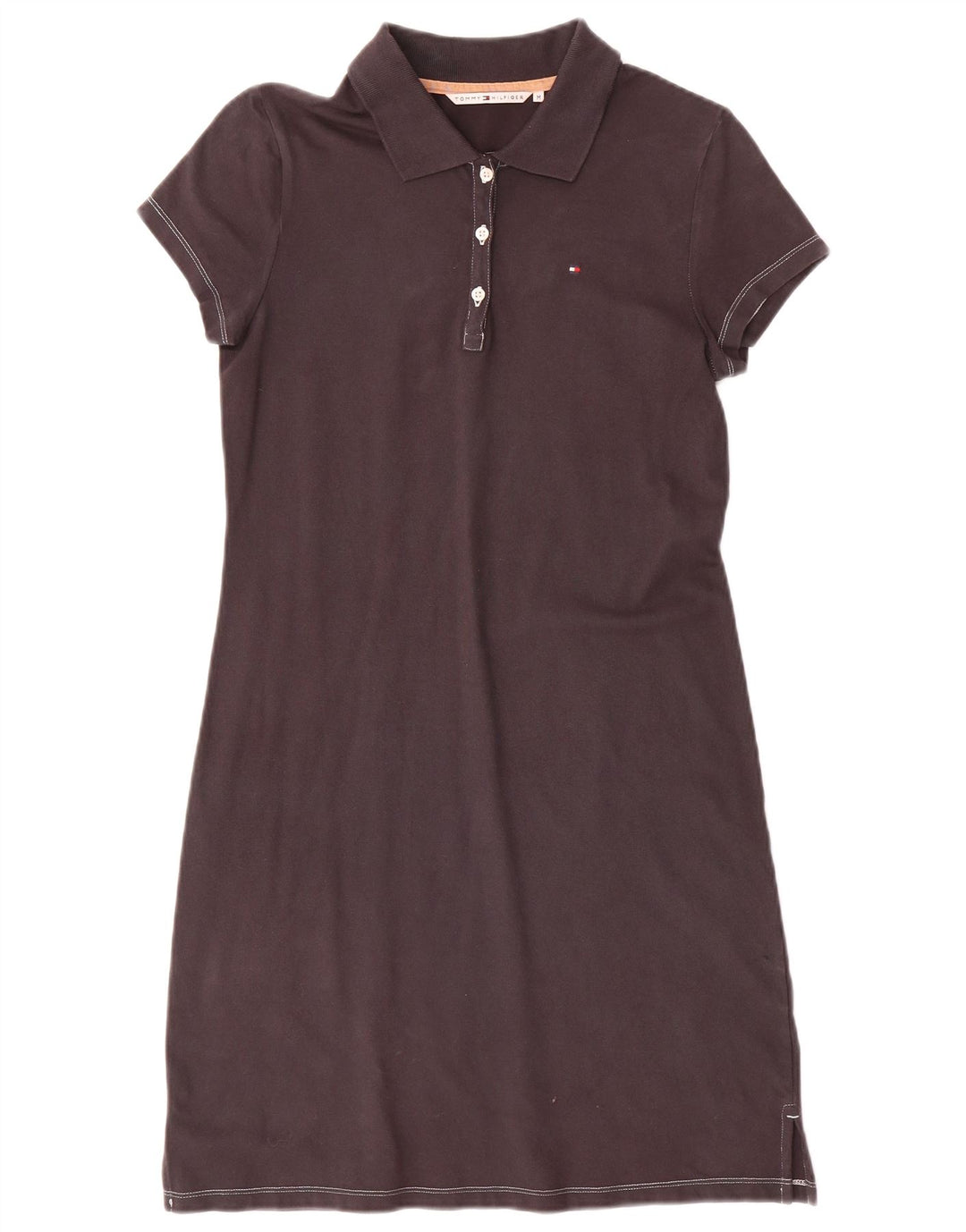 TOMMY HILFIGER Womens Polo Dress UK 12 Medium Navy Blue