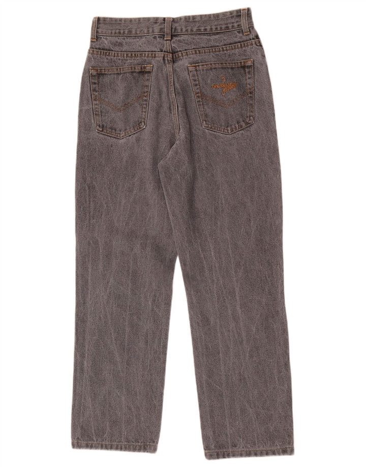 Женские прямые джинсы Trussardi W30 L27 серые, хлопок