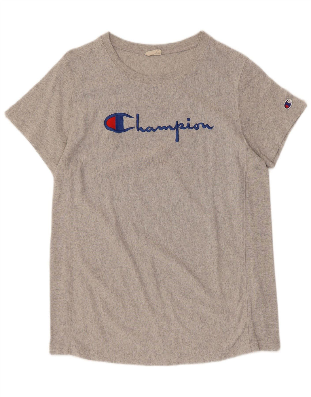 Мужская футболка с рисунком Champion, большой серый хлопок
