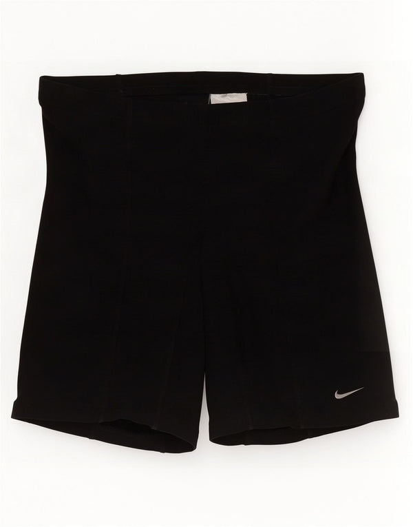 Женские спортивные шорты Nike UK 14, средний черный полиэстер