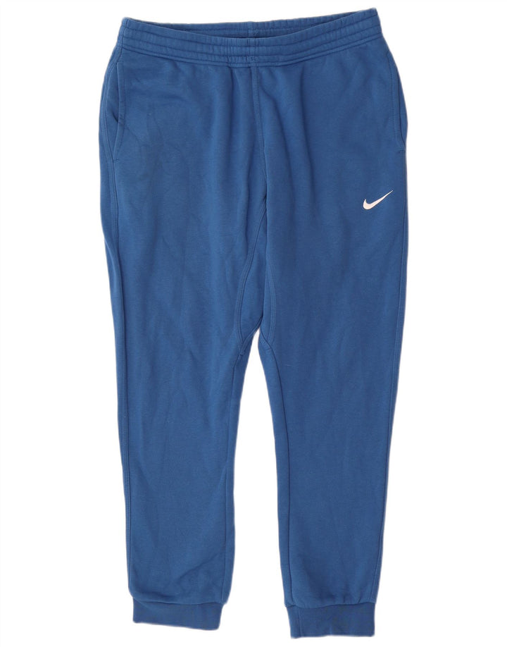 Мужские спортивные брюки Nike, большие синие хлопковые брюки для бега