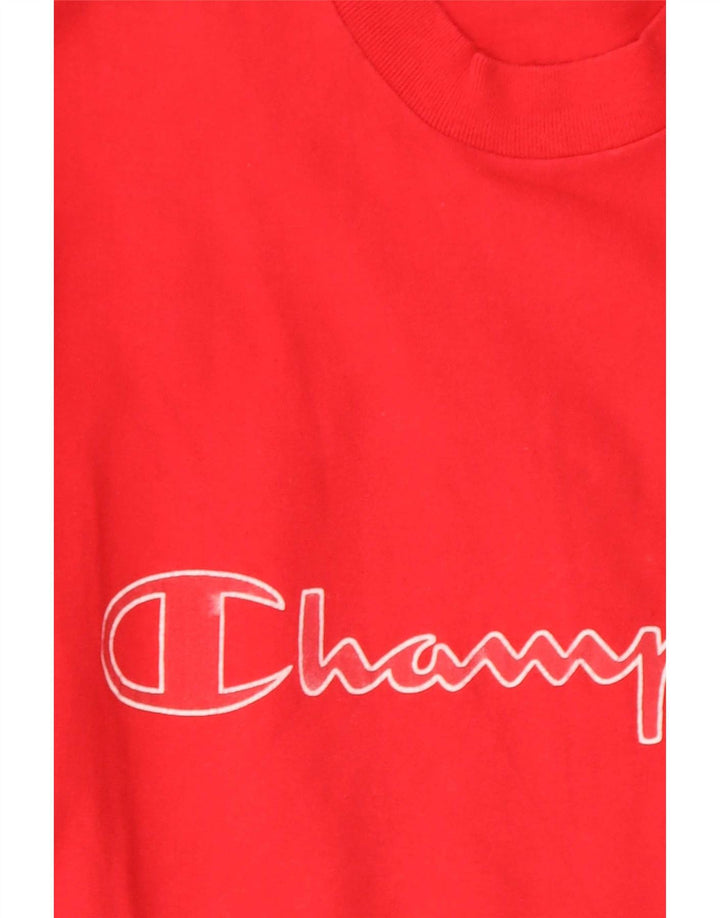 Мужская футболка с рисунком Champion, средний красный