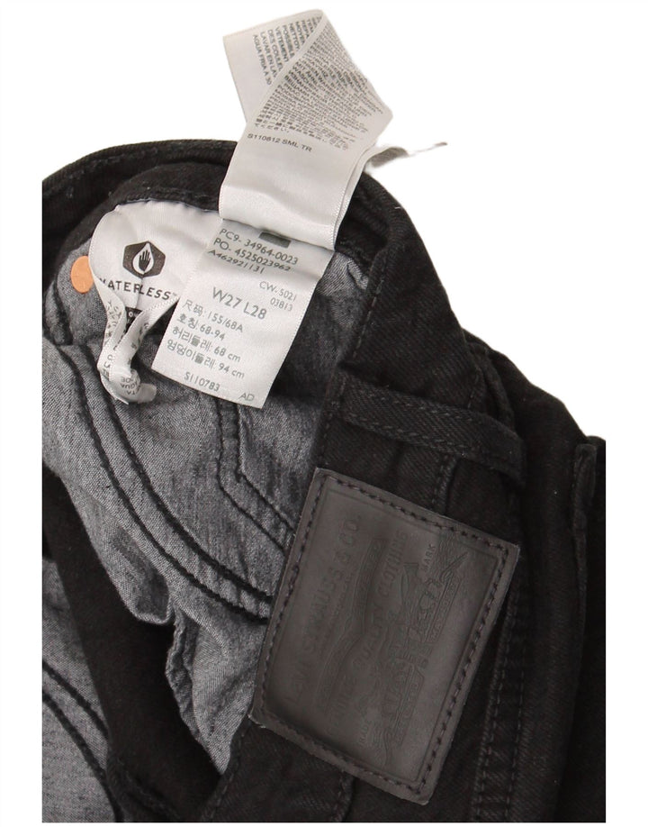 Женские прямые джинсы Levi's на танкетке W27 L28, черный хлопок