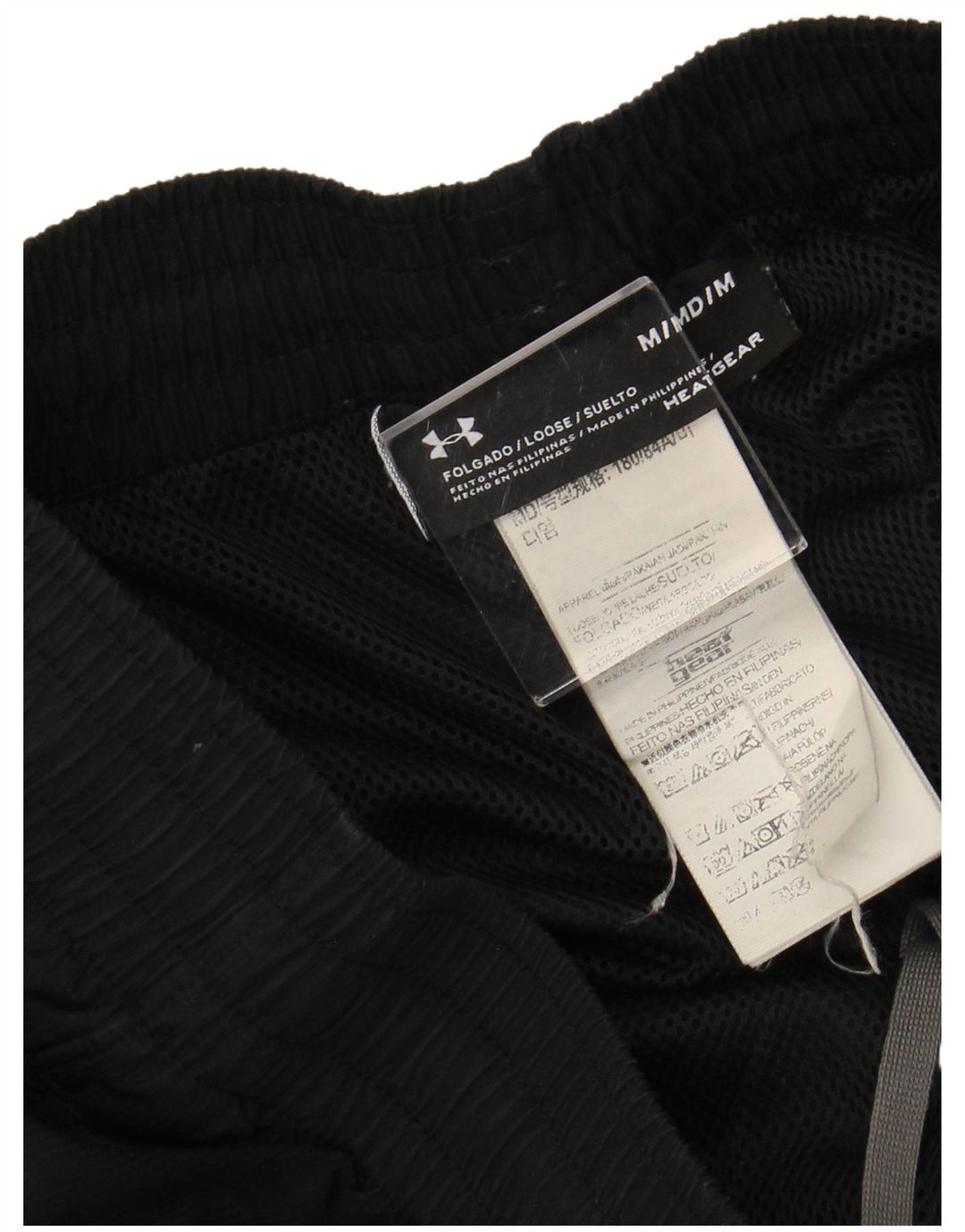 UNDER ARMOR Мужские спортивные брюки с графическим рисунком Heat Gear, средние черные