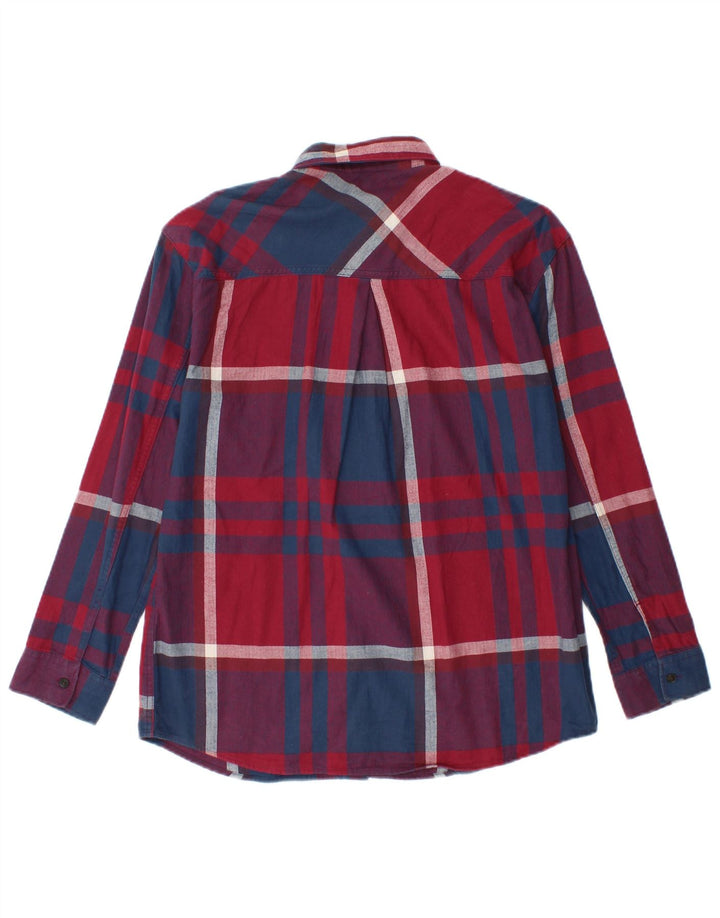 Женская фланелевая рубашка оверсайз EDDIE BAUER UK 6 XS в разноцветную клетку