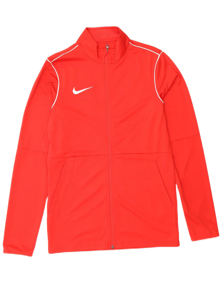 Мужская спортивная куртка с графическим рисунком Nike Dri Fit, маленькая красная полиэстеровая куртка