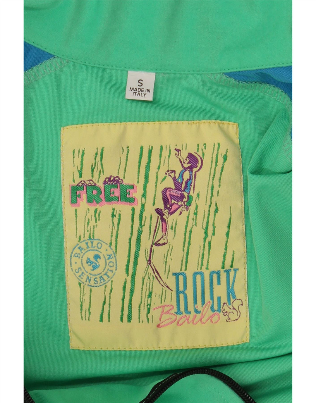 BAILO Мужской спортивный костюм с графическим рисунком, верхняя куртка, маленький зеленый цветной блок