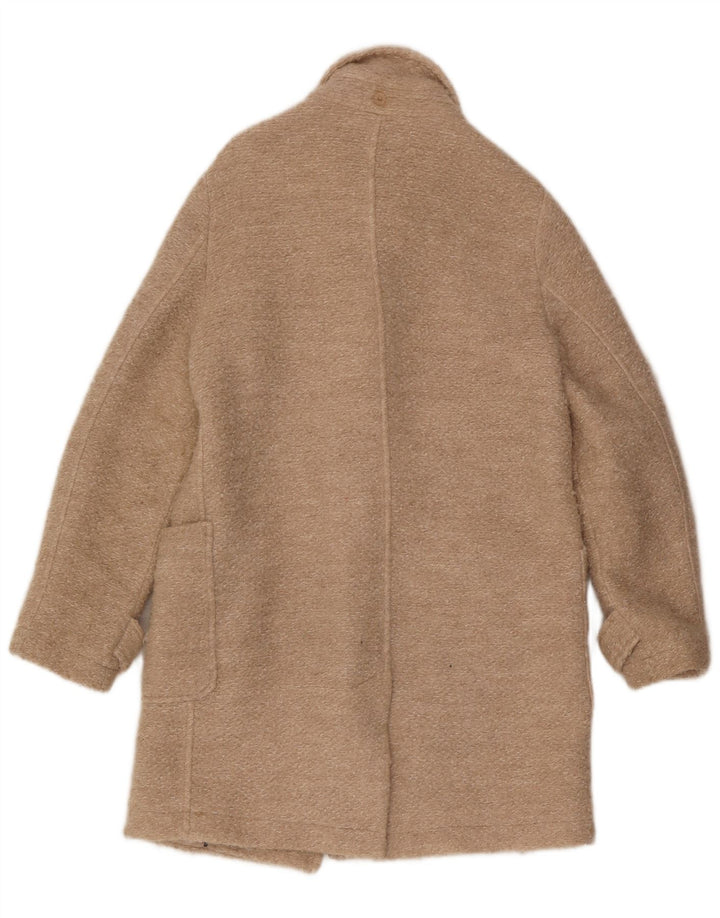 Женский дафлкот Tommy Hilfiger UK 10, маленький, бежевый, шерстяной