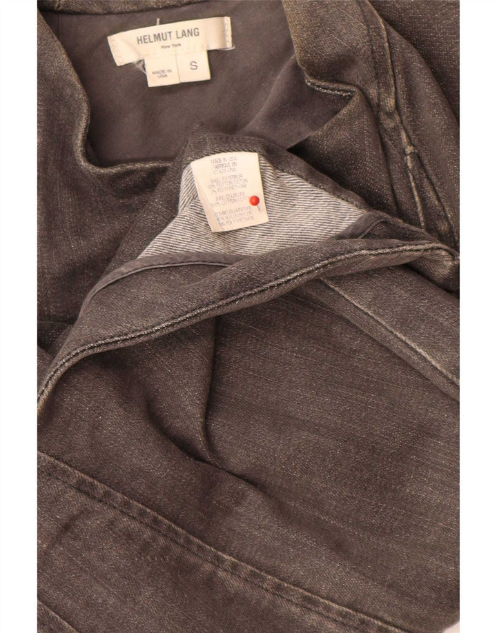 Женская асимметричная косуха Helmut Lang UK 10, маленькая серая с цветными блоками