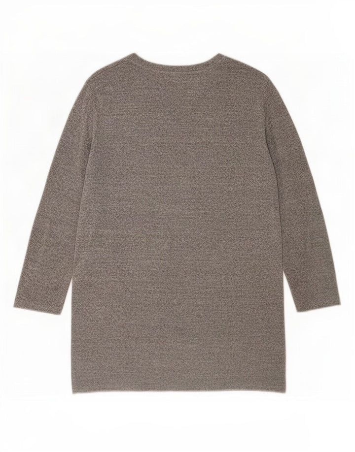 Женская асимметричная блузка Zara UK 14, средний серый