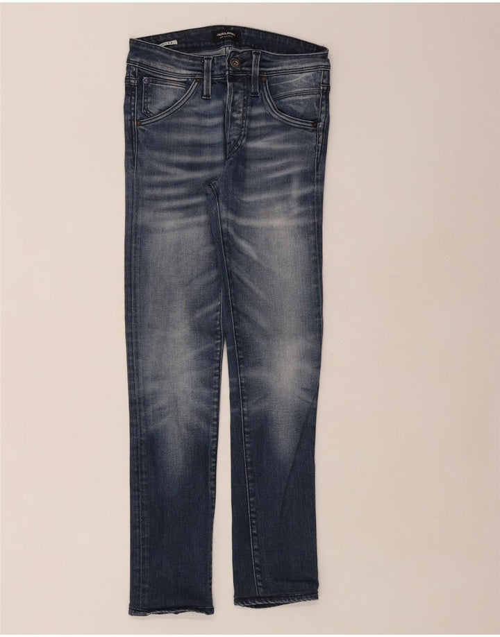Мужские узкие джинсы Jack & Jones W28 L30, синий хлопок