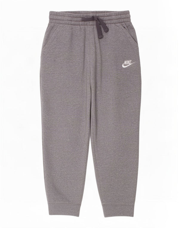 Спортивные брюки Nike для мальчиков, джоггеры, 8–9 лет, маленькие серые, хлопковые