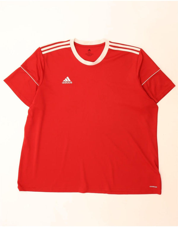 Adidas Мужская футболка Aeroready Top 3XL Красный полиэстер