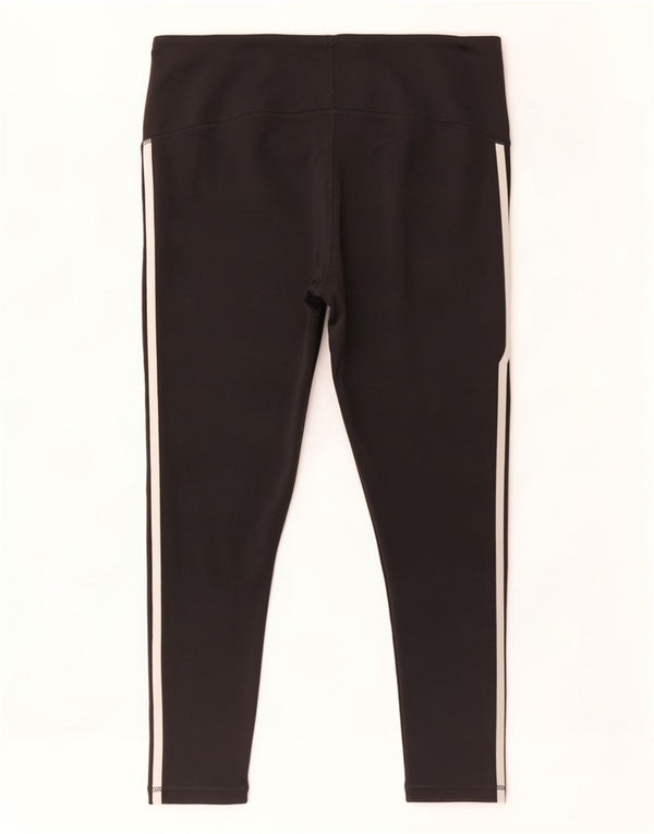 Adidas Womens Climalite Leggings UK 20/22 XL Black Polyester