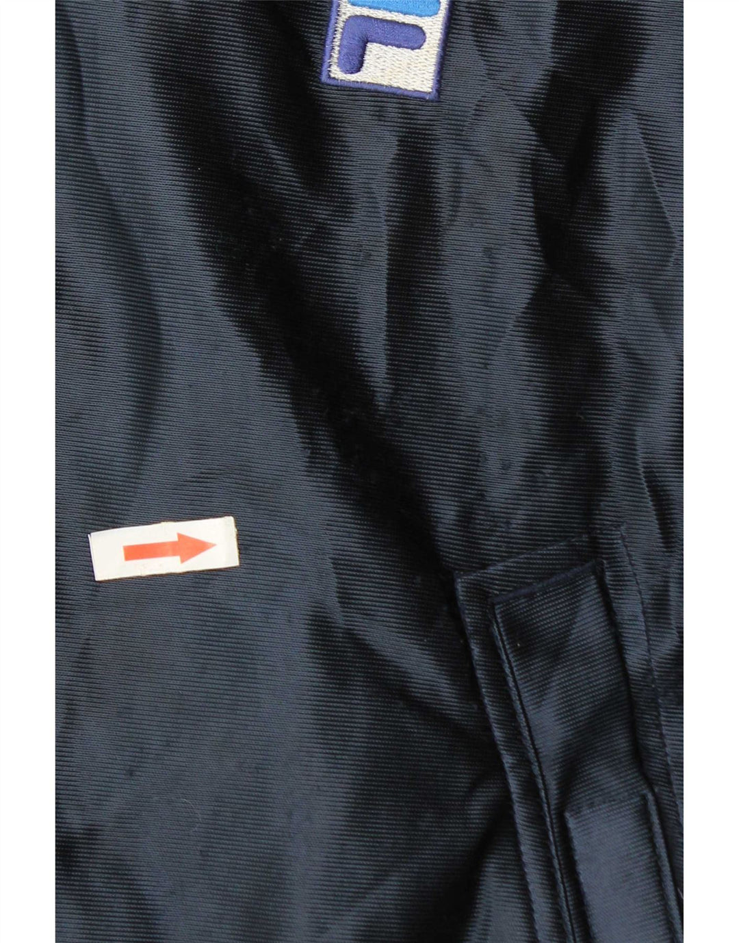 Fila Женский укороченный спортивный костюм с капюшоном, верхняя куртка UK 14, средний темно-синий