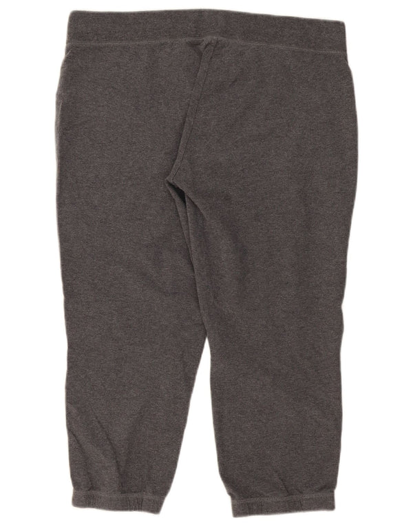 Женские спортивные брюки-капри Nike, брюки для бега, Великобритания, 18 XL, серый хлопок