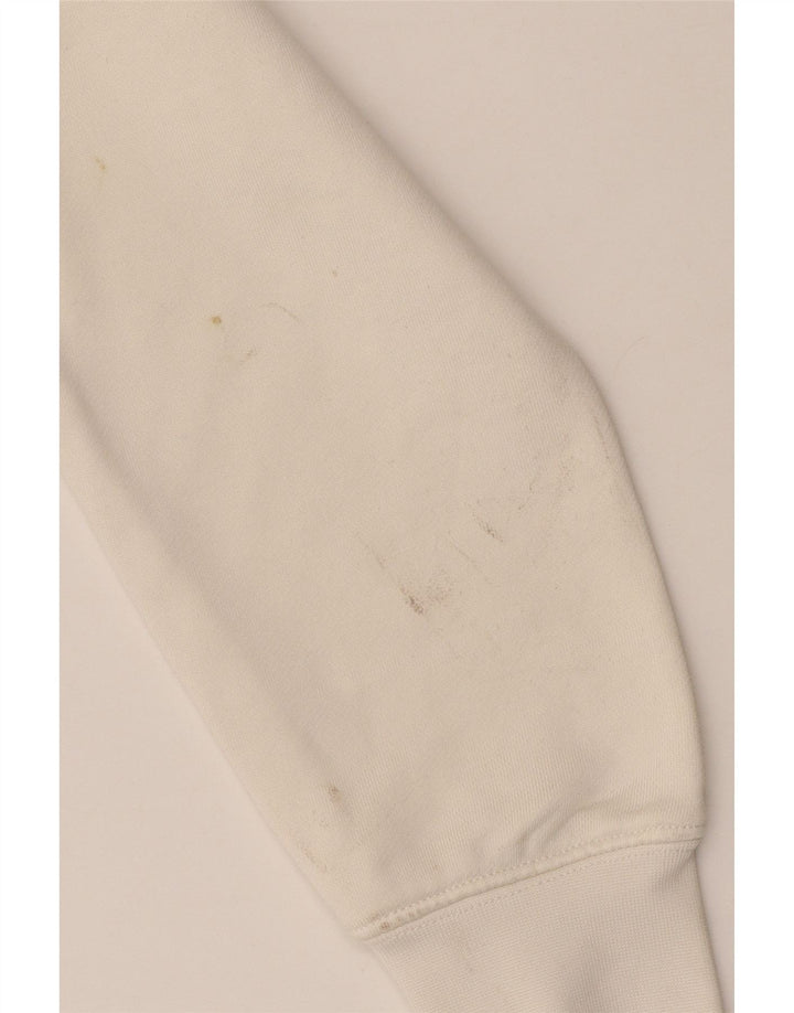 Женский укороченный свитшот с рисунком Guess UK 10, маленький белый полиамид