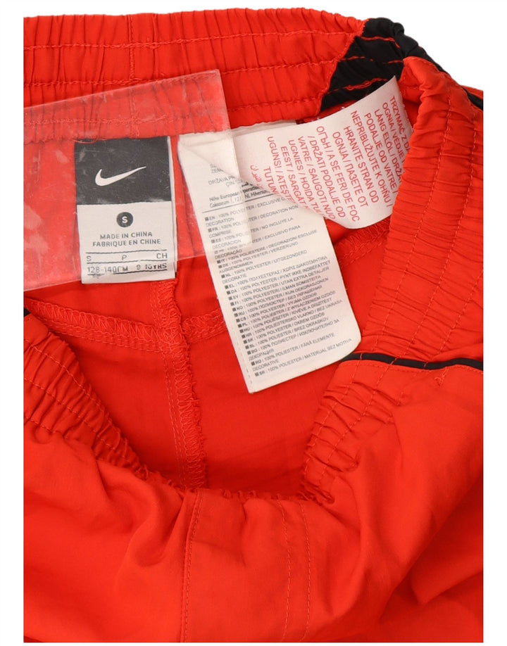 Спортивные шорты NIKE для мальчиков 8–9 лет, маленькие красные, полиэстер с цветными блоками