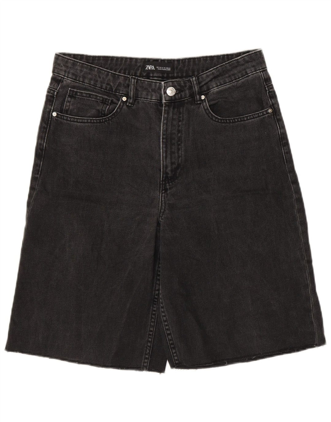 Женские джинсовые шорты Zara EU 38 Small W28 Серые