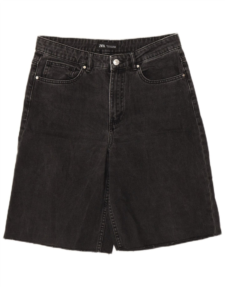 Женские джинсовые шорты Zara EU 38 Small W28 Серые