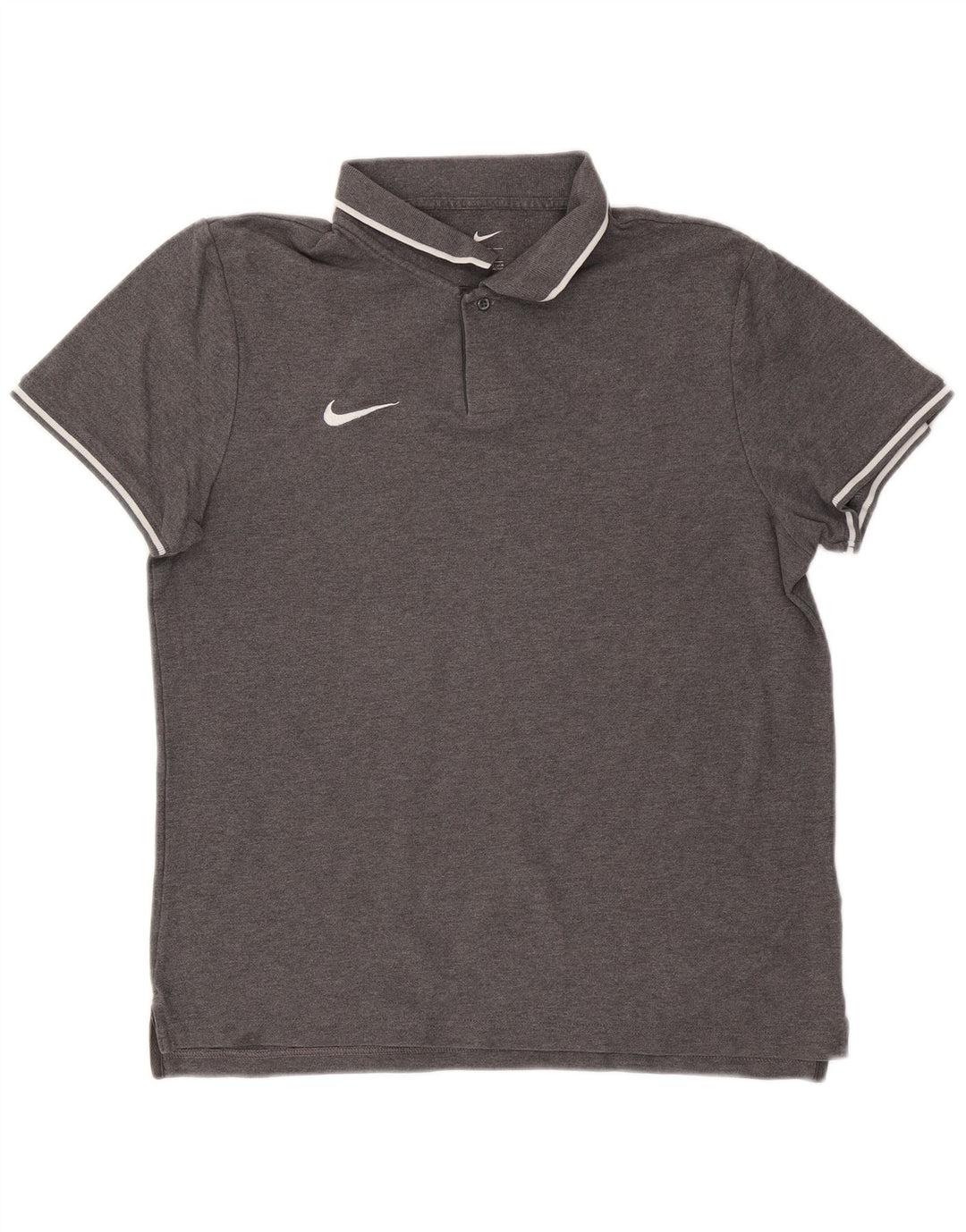 Мужская рубашка-поло Nike, большая серая, хлопок