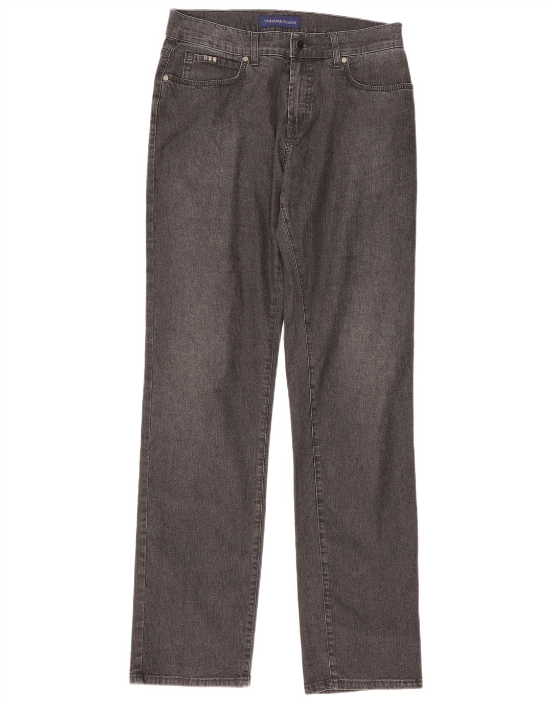 Женские прямые джинсы Trussardi W33 L33 серые, хлопок