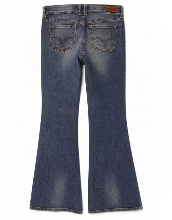 Женские расклешенные джинсы Levi's W30 L30, синий хлопок