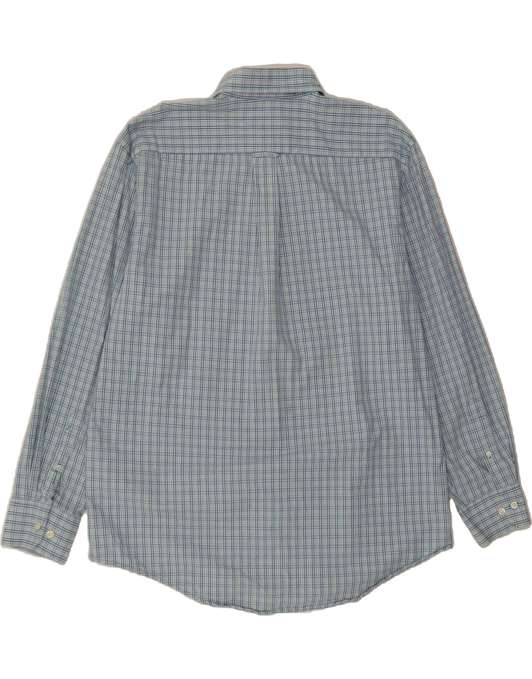 IZOD Mens Shirt Large Blue Check Cotton Vintage Izod and Second-Hand Izod from Messina Hembry 