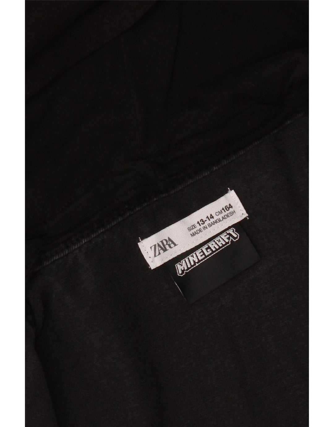 Джинсовая куртка с капюшоном Zara для мальчиков 13-14 лет, черная