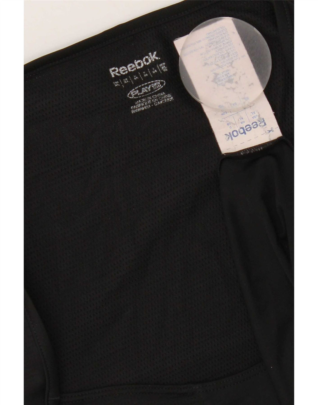 Женская футболка Reebok Top UK 18 XL, черный полиэстер