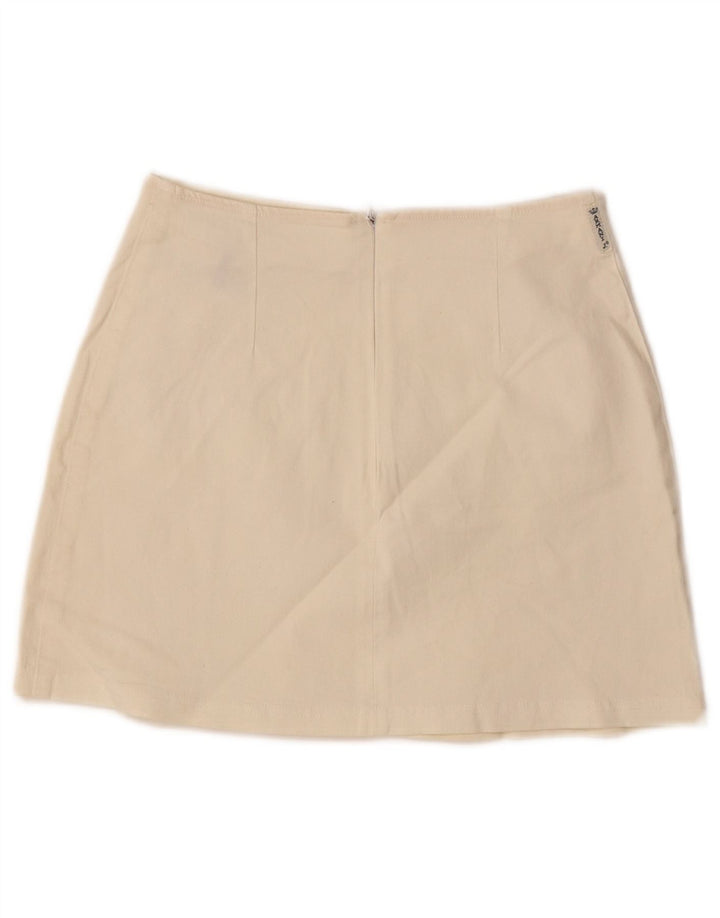 Женская мини-юбка с завышенной талией Armani IT 40, маленькая W24, белый хлопок