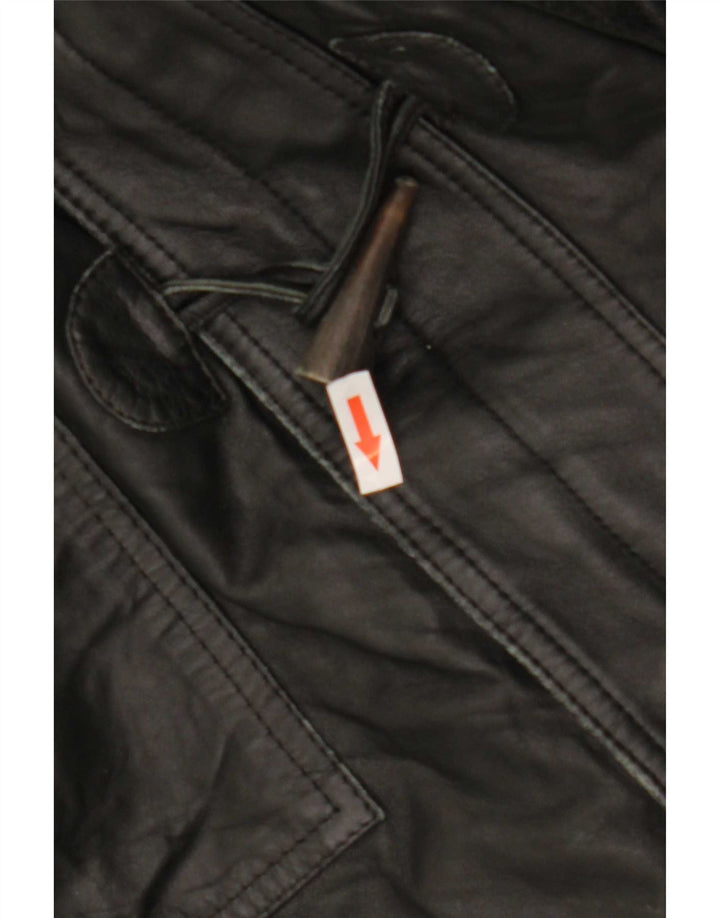 Мужское кожаное пальто Conbipel Duffle IT 50, черное
