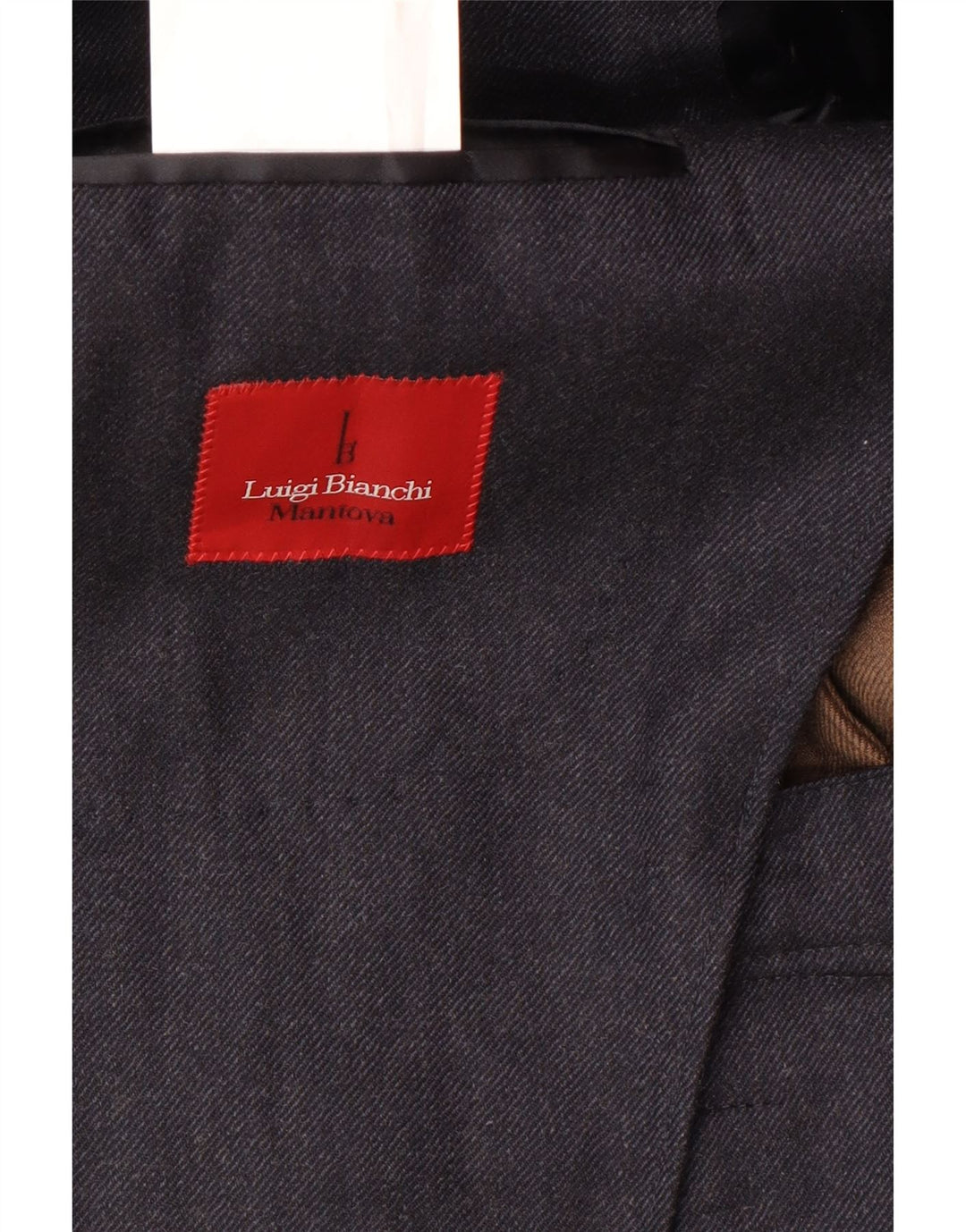 LUIGI BIANCHI Мужской удлиненный пиджак IT 48 Medium Navy Blue Classic