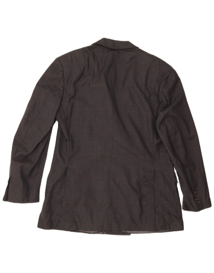 Мужской двубортный пиджак Polo Ralph Lauren UK 40, большая серая клетка