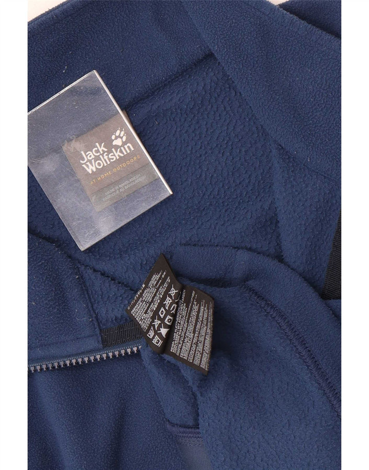 Мужская флисовая куртка Jack Wolfskin UK 42, большой синий полиэстер