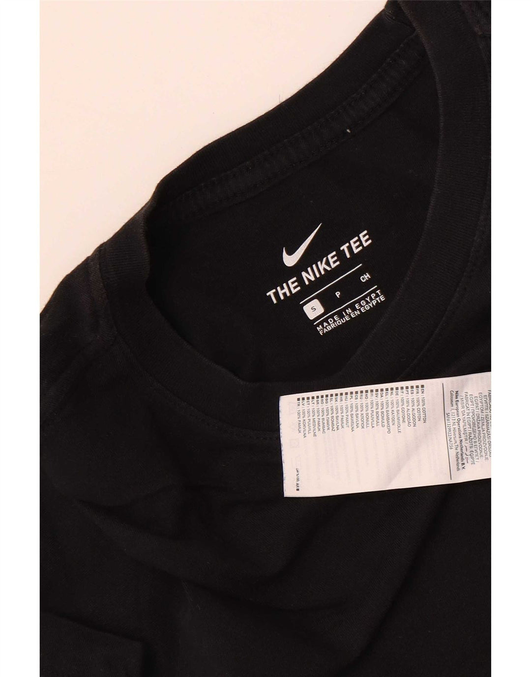 Мужская футболка Nike, маленький черный хлопок