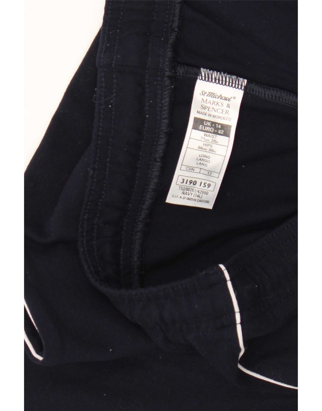 Женские спортивные брюки Marks & Spencer UK 14, большие темно-синие, полиамид