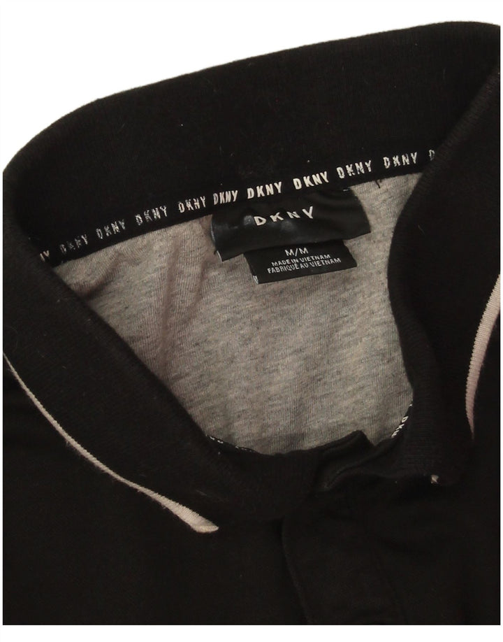 Мужская рубашка поло Dkny из хлопка среднего размера, черная