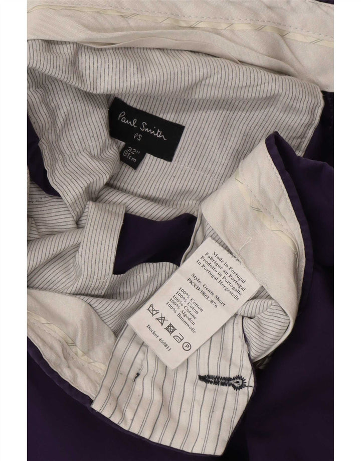 Мужские шорты чинос Paul Smith W32, хлопковый цвет среднего фиолетового цвета