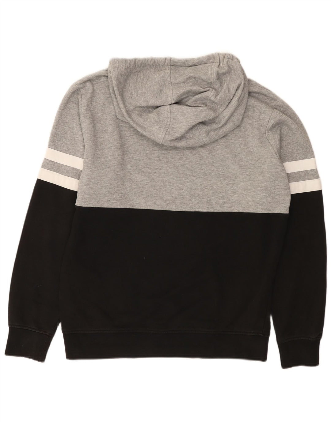 Мужской джемпер с капюшоном Ellesse, маленький серый, хлопок с цветными блоками