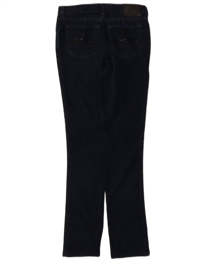Женские узкие джинсы Armani W30 L29 Темно-синие, хлопок