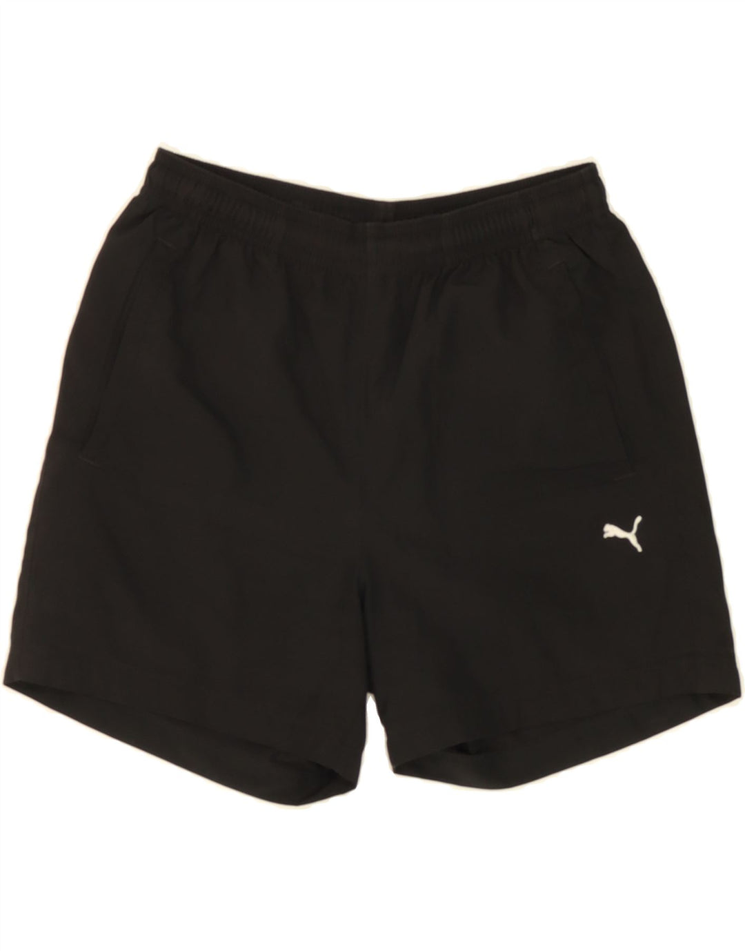 PUMA Girls Sport Shorts 13-14 Years Black Polyester Vintage Puma and Second-Hand Puma from Messina Hembry 